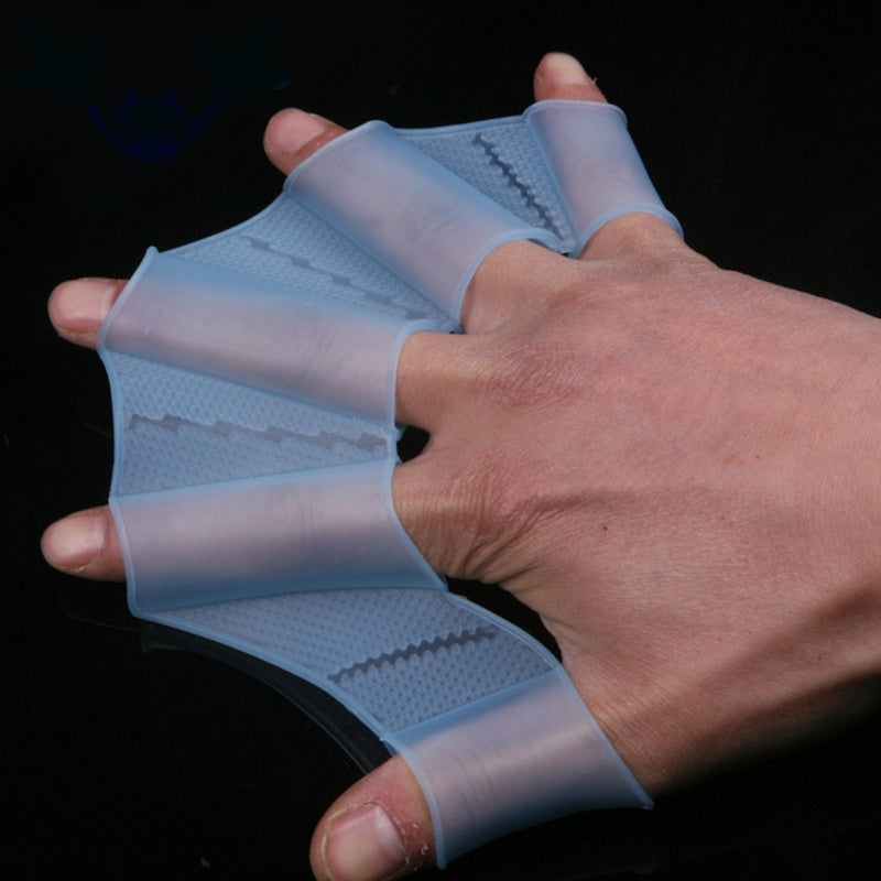 Half-finger Short Auxiliary Suit Fins, Hand Webs, Adult Half-palm Assisted Swimming