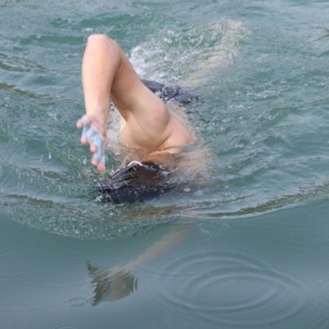 Half-finger Short Auxiliary Suit Fins, Hand Webs, Adult Half-palm Assisted Swimming