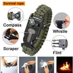 14-in-1 Outdoor Survival Gear Kit - Camping, Hiking, Fishing & Hunting