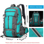 50L Fishing Backpack Large Capacity Camping Bags Outdoor Sport Hiking Trekking Climbing Travel Shoulder Backpacks Shoes Pack