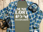 I'm Not Lost I'm Exploring Mountain Print Long Sleeve T-Shirt