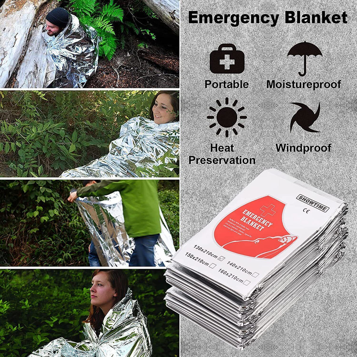 14-in-1 Outdoor Survival Gear Kit - Camping, Hiking, Fishing & Hunting