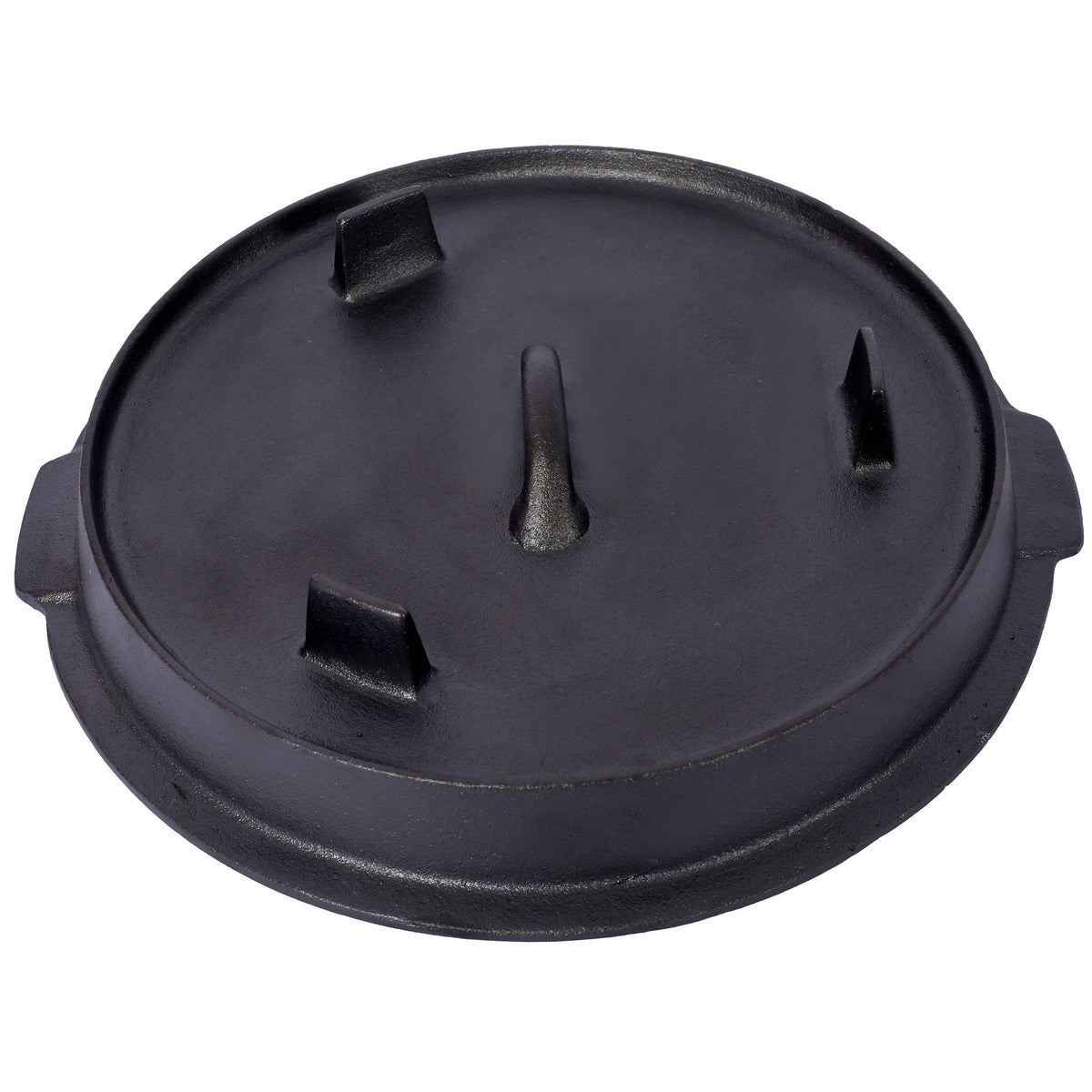 ast iron Dutch oven with lid, outdoor camping deep pot, used for camping, cooking, barbecue and leg rest,6 quarts