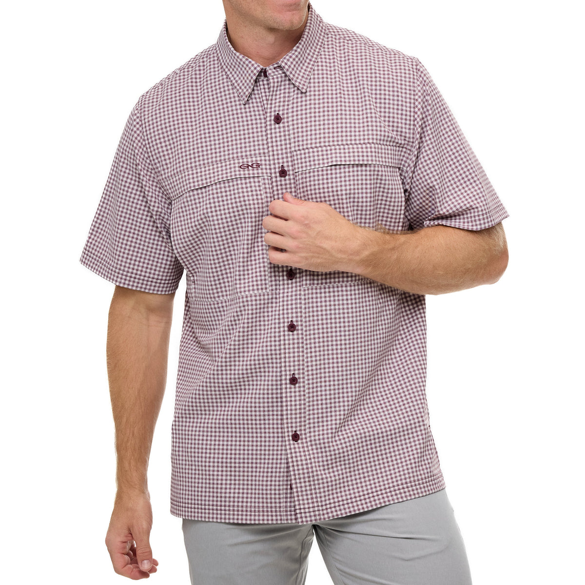 Maroon TekCheck Shirt
