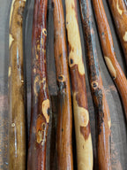 Handmade Ozark Hardwood Hiking Stick – Wooden Walking Stick (36"–72") – Heavy-Duty Trekking Staff for Hiking, Backpacking & Trail Support – Made in USA