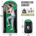 XXL Sleeping Bag for Big and Tall Campers