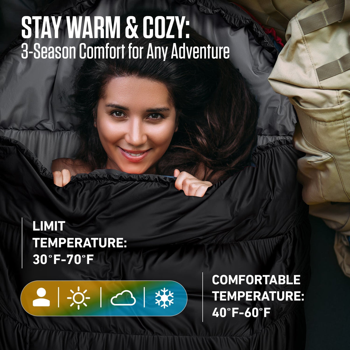 XXL Sleeping Bag for Big and Tall Campers