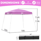 Ainfox Pop Up Canopy Outdoor Instant Tent Slant Legs Portable Gazebo Shelter for Patio Deck Garden and Beach