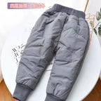 Kids Winter Thermal Pants – Cotton Padded Warm Trousers for Snow Play