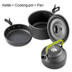 Camping Cooking Set Outdoor Aluminum Lightweight Equipment Camping