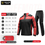 SULAITE Motorcycle Rain Suit Men Women Rain Gear Waterproof Protective Rain Coat with Pants 2 Pieces Breathable Outdoor