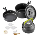 Camping Cooking Set Outdoor Aluminum Lightweight Equipment Camping