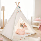 Tiny Land® Teepee Tent for Kids with Mat – Indoor Play Tent with Floor Mat