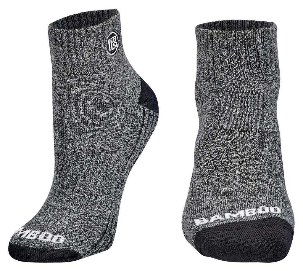 Premium Bamboo Rayon Quarter High Crew Socks