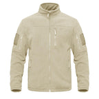 Dark Blue Warm Multi-Pockets Outdoor Tactical Fleece Jacket Soft Unique Style Jacket Work Coats Men's Windbreaker Jacket Sport Hiking Coat For Winter And Autumn
