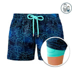 Foggy Palms Boys Hybrid Short, Swim and Play Trunk