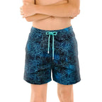 Foggy Palms Boys Hybrid Short, Swim and Play Trunk