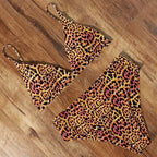 Bikini Swimwear Swimsuit Women Solid Bathing Suit Bikini Set With Pad Female High Waist Beachwear Women Bikini Swimsuits 2 Piece Deep V Neck Swimwear Adjustable Strap Back Bathing Suits