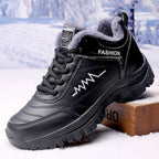 Winter Womens Mens Boots Shoes Plush Warm Sneakers Outdoor Waterproof Ankle Snow Boots Casual Leather Hiking Boots Outdoor Trekking Boot Mid Hiker Boot For Mens