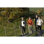 Official Nordic Walking Poles - True Nordic Glove Grip w-flip locks, detachable feet and travel bag - pair - For Heights up to 6’2”